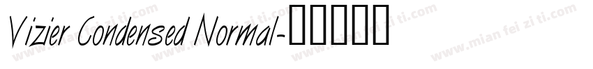 Vizier Condensed Normal字体转换